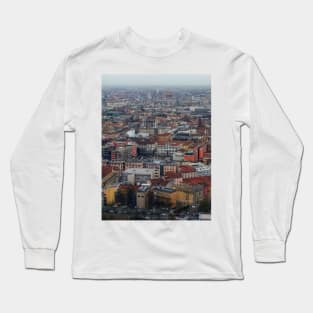 Aerial View of Central Milan Long Sleeve T-Shirt